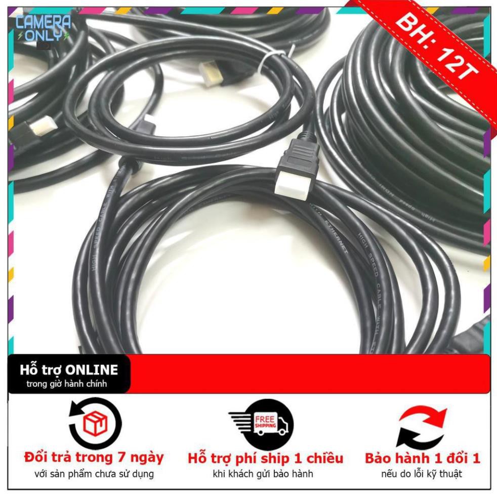 [BH12TH] Dây cáp hdmi tròn loại tốt 15m-10m-5m-3m-1.5m chuẩn hình ảnh 2k Ultra HD loại tốt