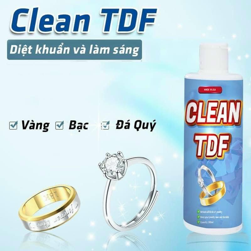 Nước Rửa Vàng Bạc Nữ Trang CLEAN TDF , Làm Mới Trang Sức Sáng Bóng Hiệu Quả