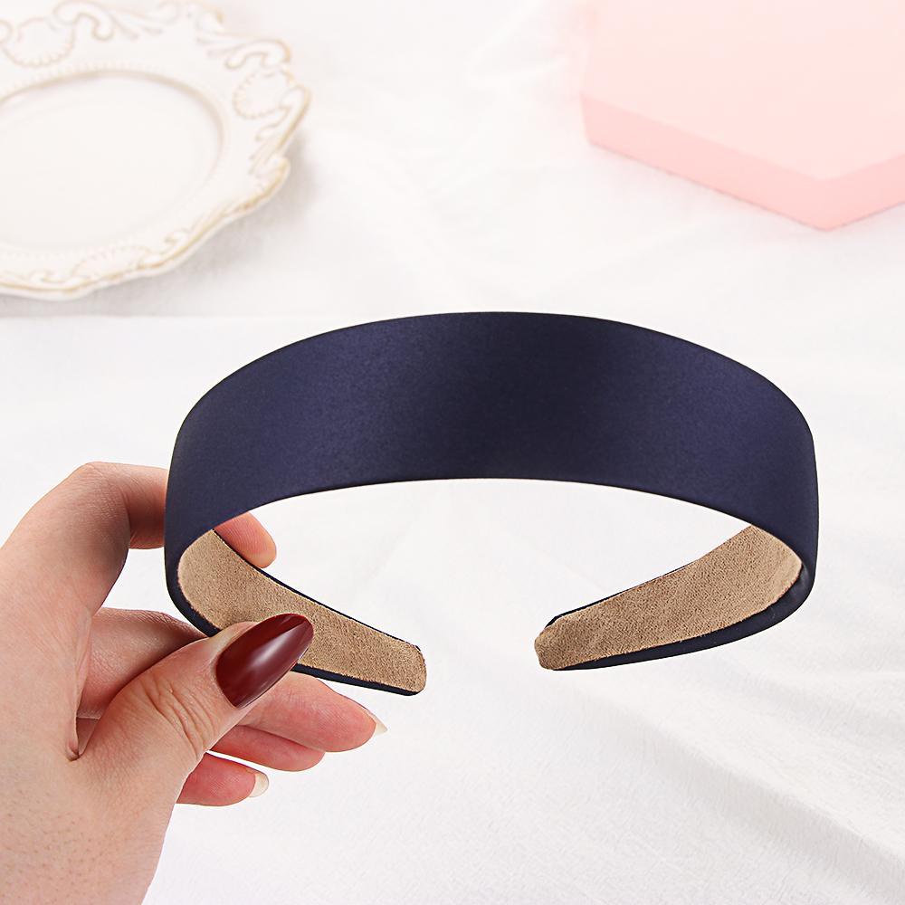 Băng Đô Vải Satin Bản Rộng 8 Màu Dành Cho Nữ