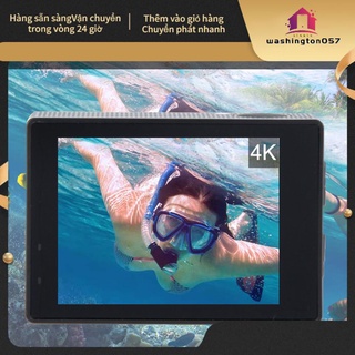 Washington057 Màn hình LCD 4K 30FPS 2.0 inch Máy ảnh hành động dưới nước quay phim ghi chống 30M