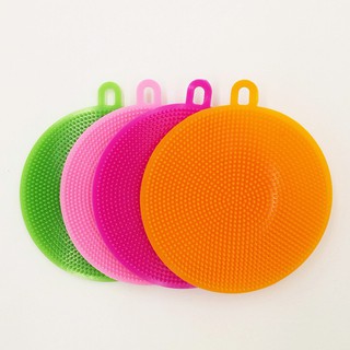Miếng silicon rửa chén- bát -xoong nồi có móc treo