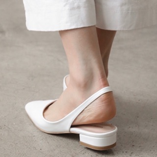 Sandal cewra slingback mũi bầu 2p