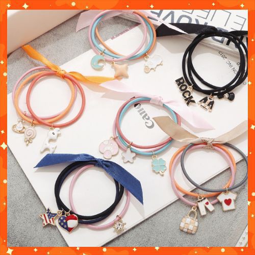 HOT -  Cột tóc 3 dây Handmade phong cách Hàn Quốc 