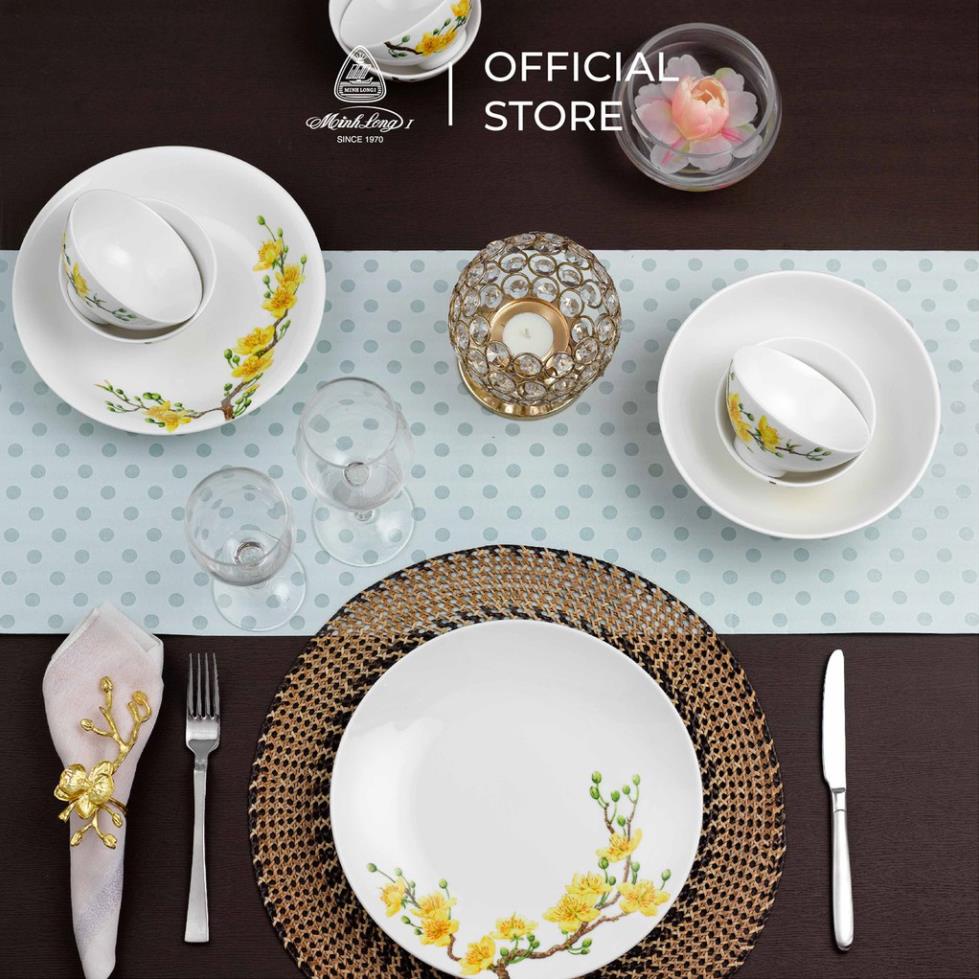 Bộ 10 chén sứ cao cấp Minh Long 11.5 cm - Daisy IFP - Hoàng Mai