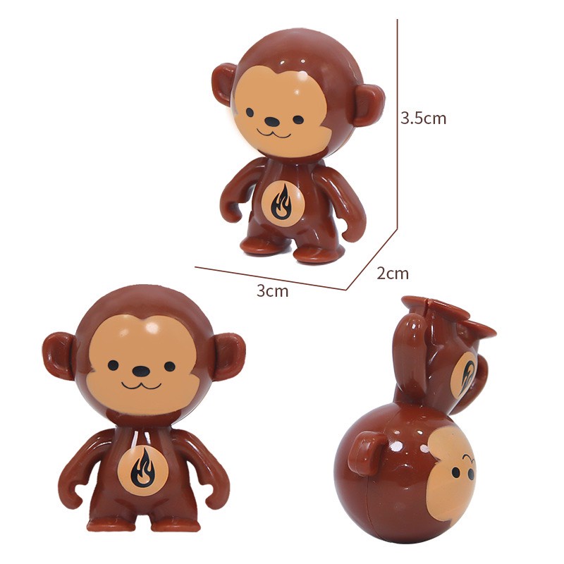 Đồ chơi trẻ em hình con khỉ Daruna dễ thương, đồ chơi lật đật hình khỉ đáng yêu KingKids