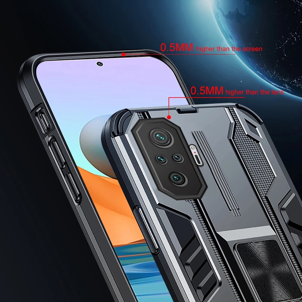 Ốp Lưng Chống Sốc Có Thanh Đỡ Cao Cấp Cho Xiaomi Mi 11 Ultra 11 I Poco F3 Redmi K40 / K40 Pro Note 10 Pro Max 10s