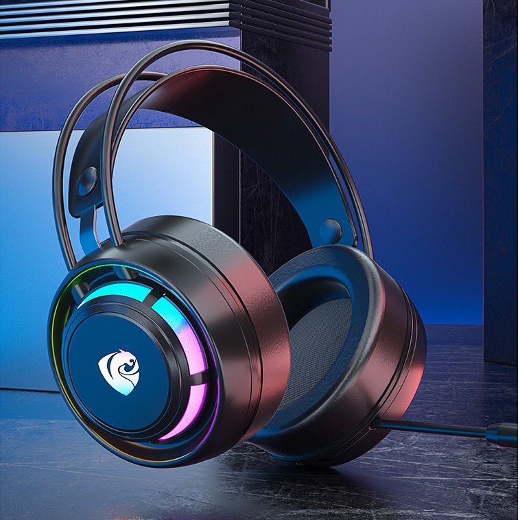 Tai Nghe Chụp Tai PC Chuyên Game Máy Tính K1 Super Gaming Giả Lập 7.1 USB LED RGB Chống Ồn, Tạp Âm, Siêu Bass