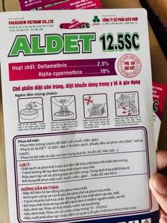 Chế phẩm diệt muỗi ALDET 12.5SC (5ml)