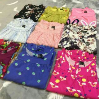 Combo 5 bộ đồ mặc nhà xuất khẩu F21 _ bộ Lửng _ Vải tole 1