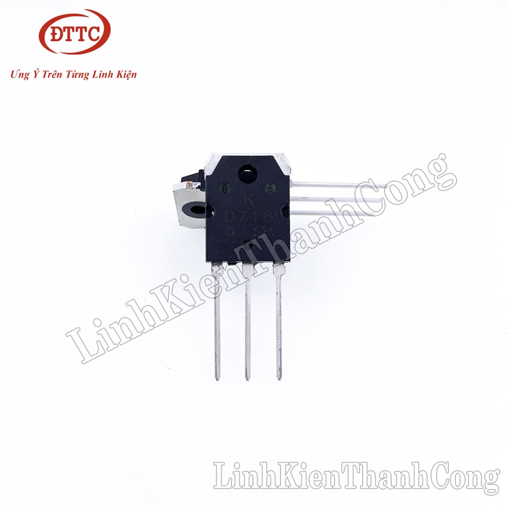 D718 TRANS NPN 8A 120V TO3P Lưng Bạc (ManaChip)