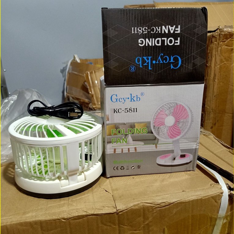 Quạt Tích Điện Gấp Gọn Đa Năng Có Đèn Led Siêu Sáng Siêu Tiện Lợi | BigBuy360 - bigbuy360.vn