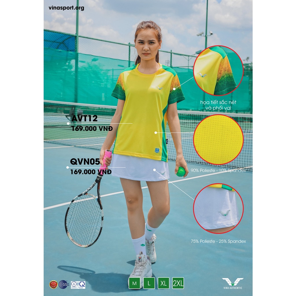 Set bộ thể thao NAM/ NỮ TENNIS- AVT12 cao cấp, chất lượng, chuẩn form, hàng chính hãng