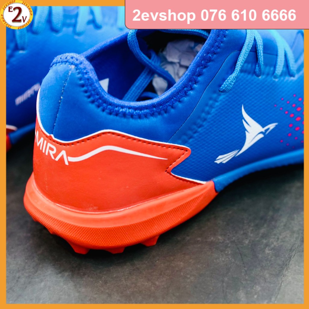 Giày đá bóng thể thao nam Mira Lux 20.3 Xanh Dương dẻo nhẹ, giày đá banh cỏ nhân tạo chất - 2EV