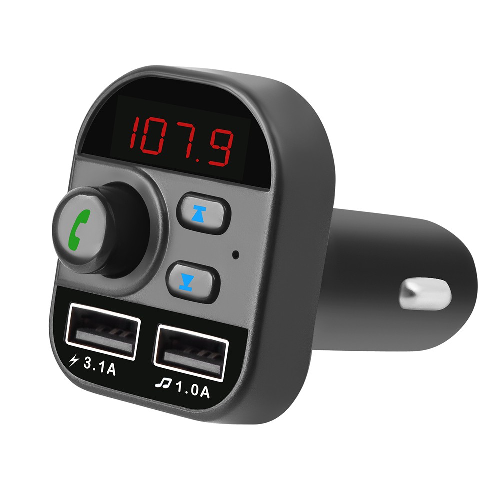 Củ Sạc Trên Ô Tô Skyx805E Bluetooth 5.1 Dual Usb Transmitter Fm Transmitter Mp3 Player Car Charger