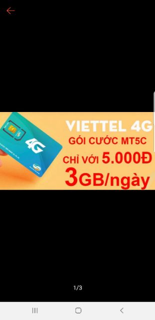 Sim viettel 4g MT5C