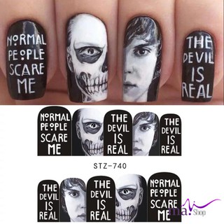 Sticker dán móng nail Halloween dán nước 0877