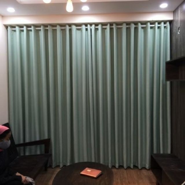 Thô nhung 1 màu kích thước rộng 2. 5m cao 2m 7 đục lỗ sóng ống nhé | BigBuy360 - bigbuy360.vn