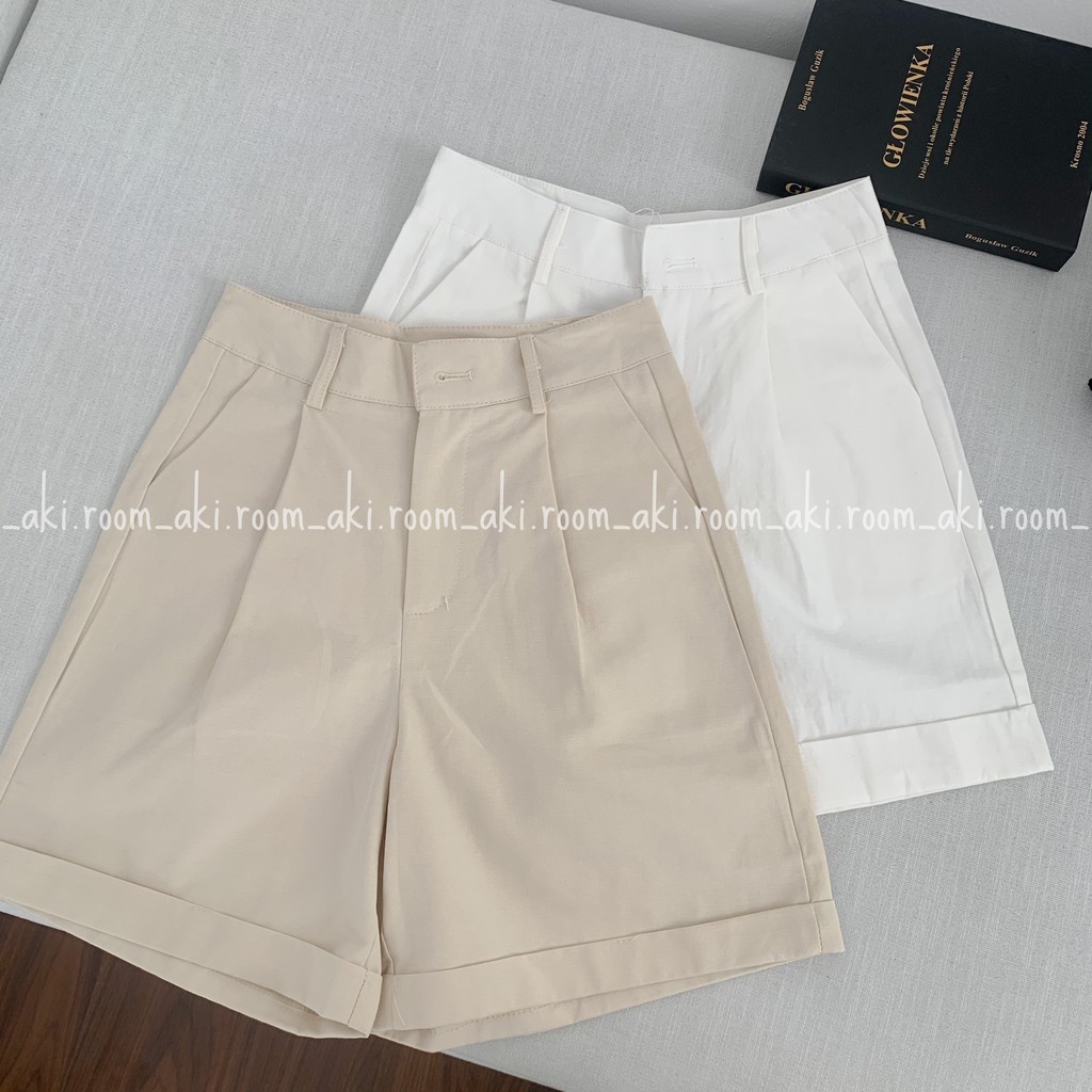 Quần thô ngố gập gấu cạp phẳng