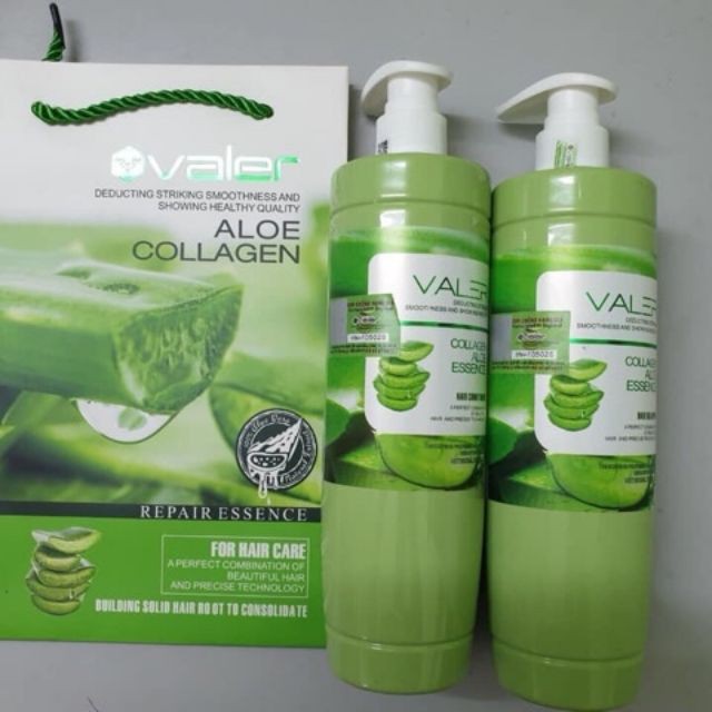 DẦU GỘI XẢ VALER COLLAGEN NHA ĐAM 800mlx2