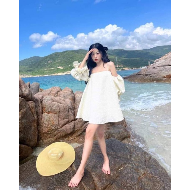 💢💢Áo trễ vai hoa bánh bèo xinhh xỉuuu❤❤❤