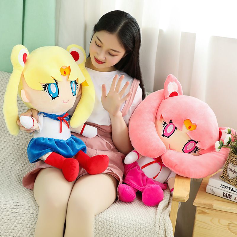 Sailor Moon Đồ chơi nhồi bông Hình Thủy Thủ Mặt Trăng Xinh Xắn