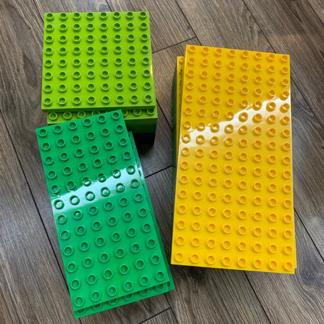Tấm nền, đế lắp lego duplo - lắp được 2 mặt dùng để lên tầng