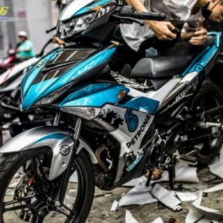 Tem trùm Exciter 150 mẫu Petronas xanh bạc