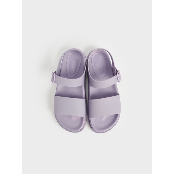 [JOIEHOME] Sandal quai cài, màu trơn, chất liệu nhựa chống thấm