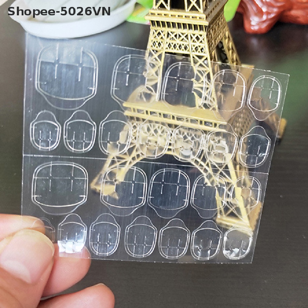 [Flaood] Set 72 Móng Tay Giả Xi Măng Màu Vàng