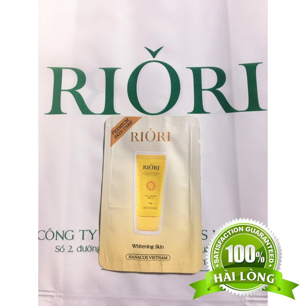 💎(Sale) GÓI TEST KEM CHỐNG NẮNG RIORI SUN CREAM SPF50 CHÍNH HÃNG💦