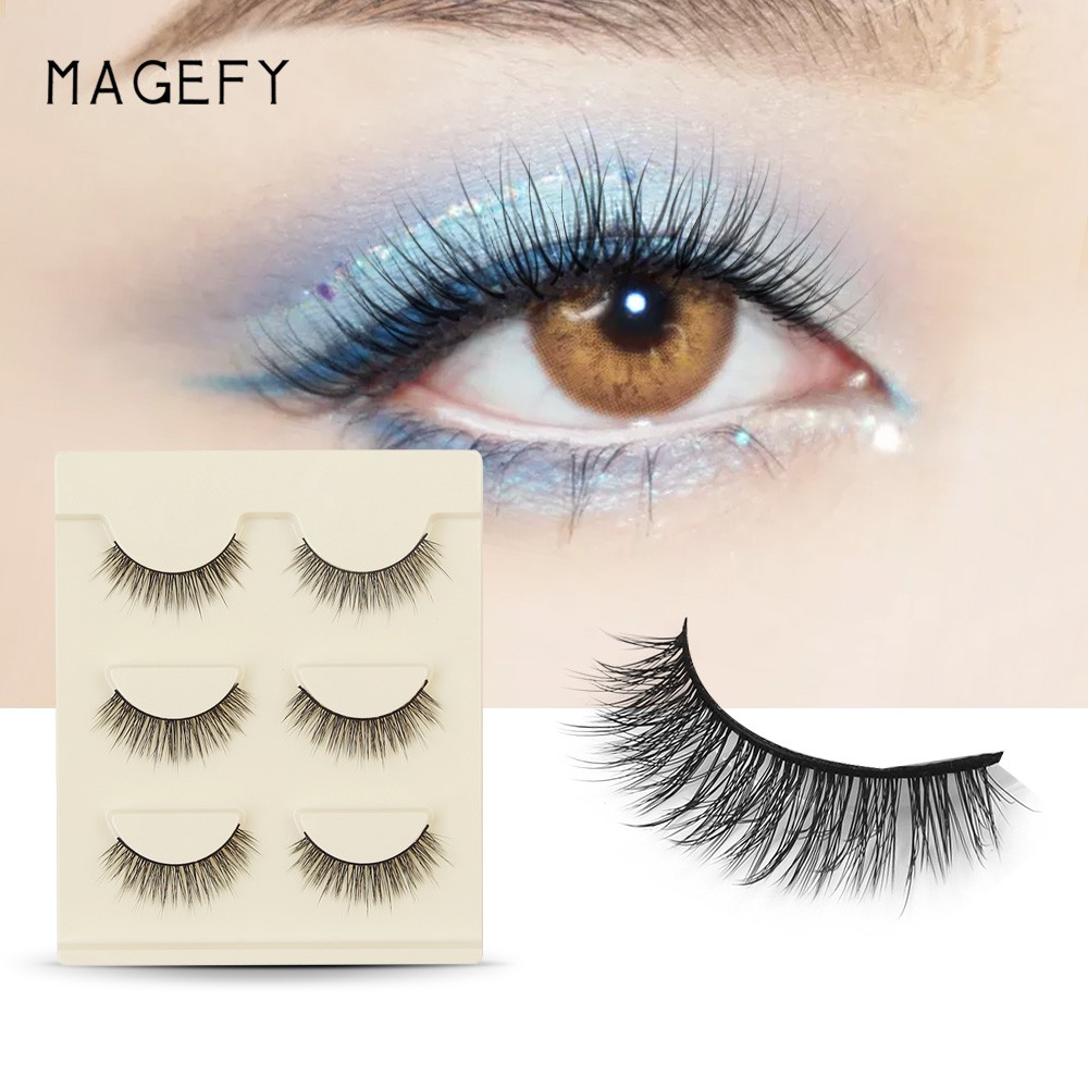 Bộ lông mi Chồn 3D MAGEFY 3 cặp