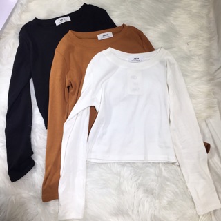 CÓ SẴN ÁO LEN MỎNG CROPTOP TRƠN