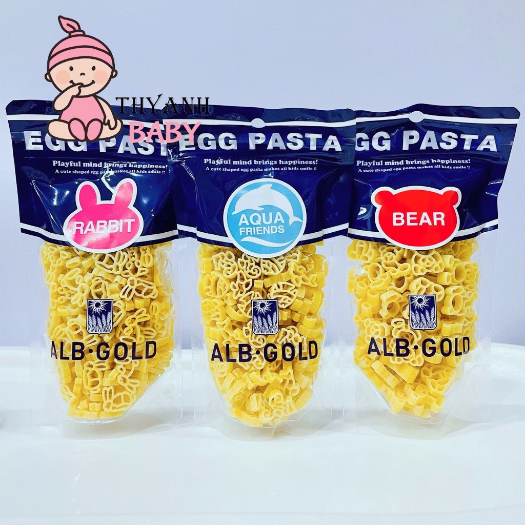 Nui trứng Egg Pasta ALB Gold Nhật 90gr cho bé 7m+