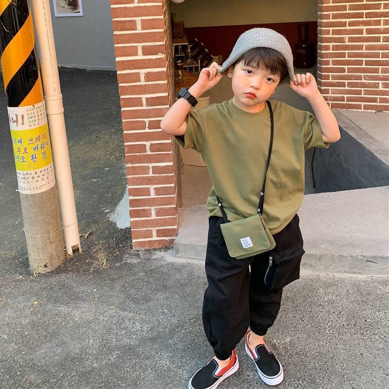 Áo phông trơn basic bé trai bé gái