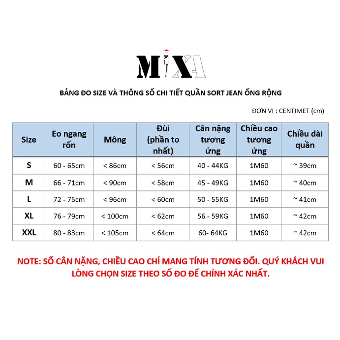 QUẦN SORT JEAN ỐNG RỘNG CẠP CAO SIÊU HOT