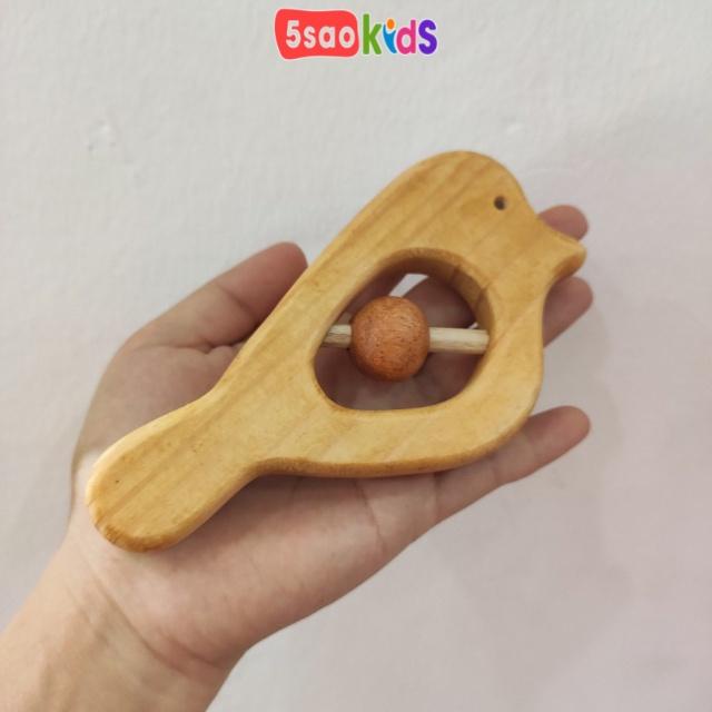 Bộ xúc xắc cầm tay bằng gỗ cho bé