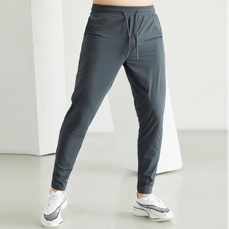 Quần Legging Thể Thao Bằng Lụa Mát Thời Trang Mùa Hè Dành Cho Nam