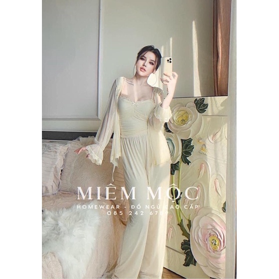 Set 3 món studio lụa cao cấp quảng châu 1
