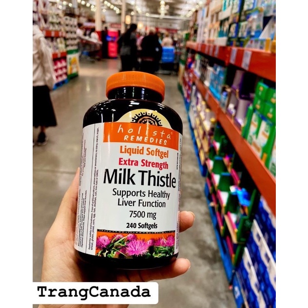 Viên uống thải độc gan Milk thistle  Holista Canada