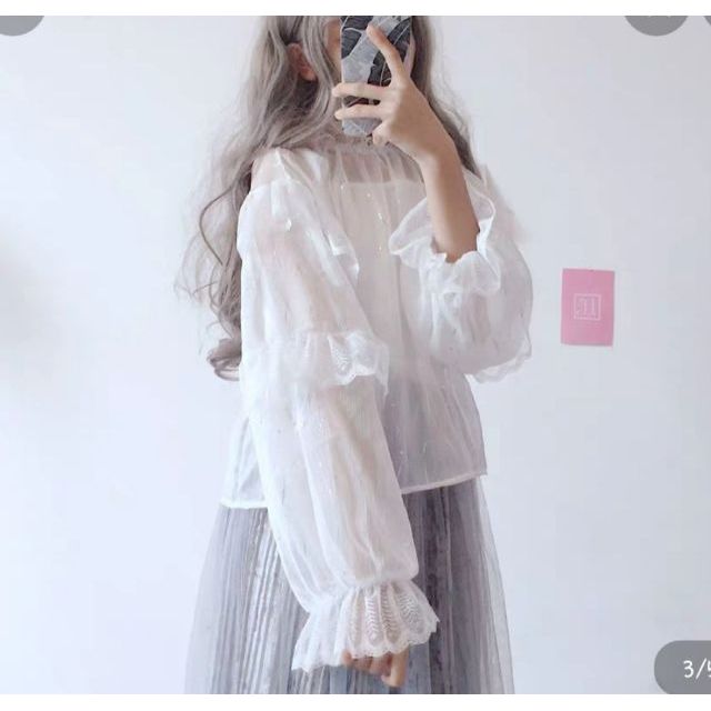 Áo bánh bèo tiểu thư phong cách cho nữ / ulzzang style