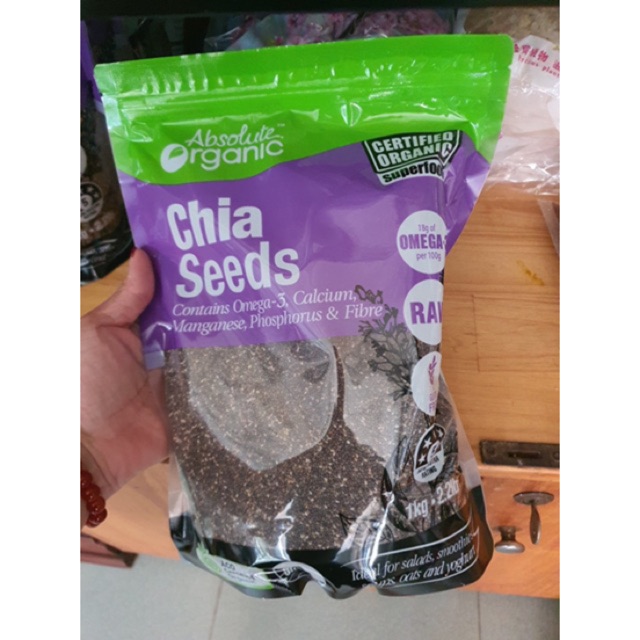 HẠT CHIA ÚC CAO CẤP 1KG (100% CHÍNH HÃNG) HSD:2025