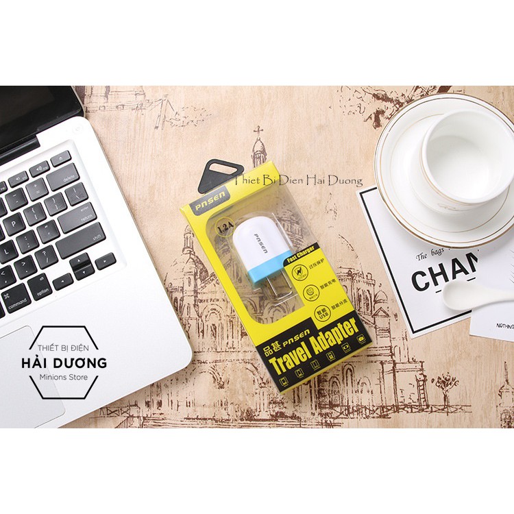 Củ sạc USB PNSEN dành cho điện thoại Android - Iphone - Thiết Bị Cắm Điện Có Dây USB 5V-1.2A