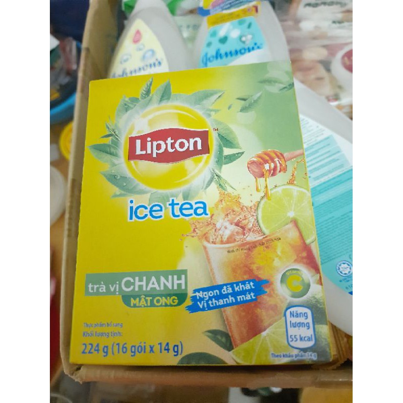 Hộp 16 Gói Trà Lipton Ice Tea Vị Xoài/Vị đào (14g / Gói) | BigBuy360 - bigbuy360.vn