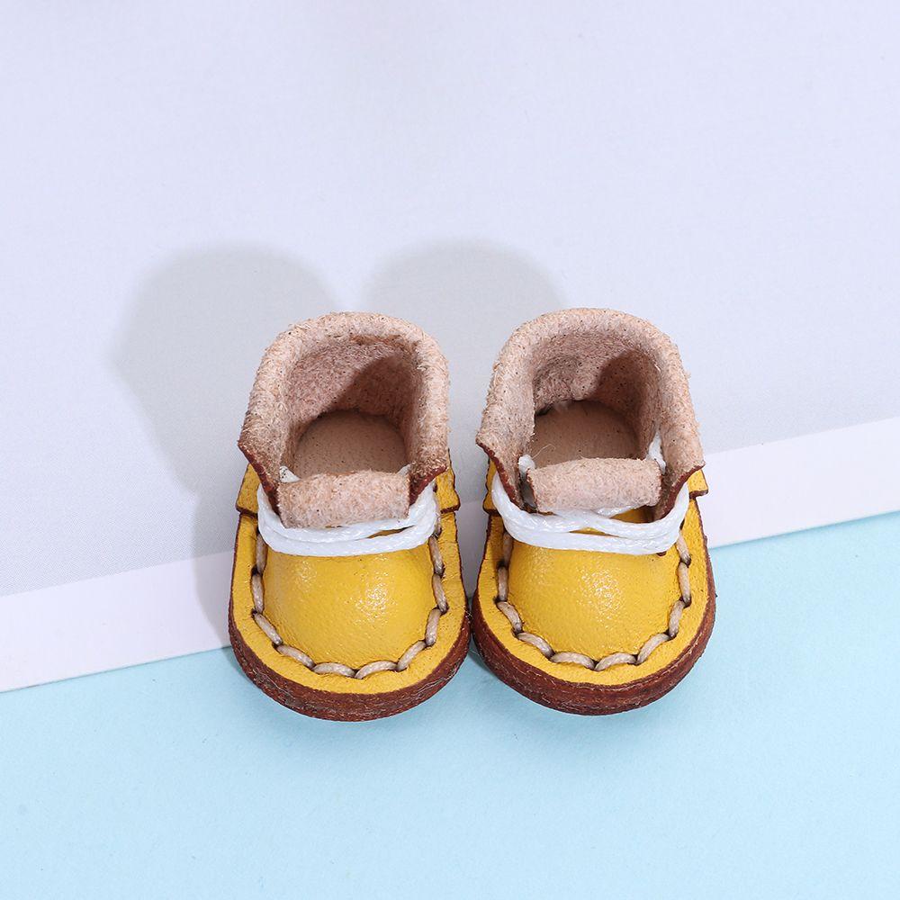 Giày Búp Bê Da Bò 6 Màu Tự Chọn Cho Búp Bê 1 / 11 OB11