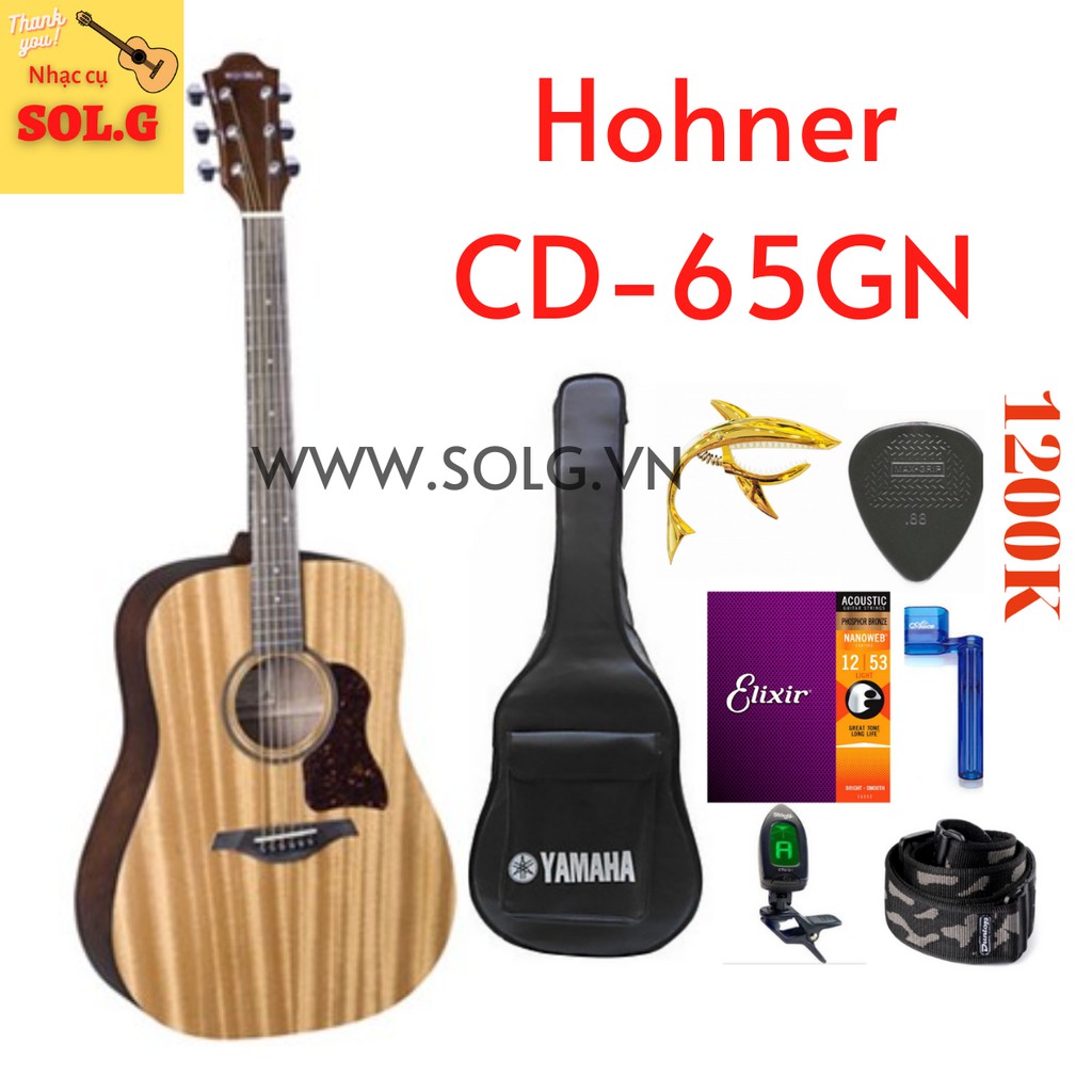 Guitar Acoustic Hohner CD-65 (3 màu) Nhập Khẩu Đức - Gỗ Tần Bì (Ash) - Sol.G Phân Phối