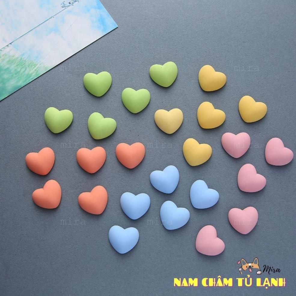 Nam Châm Tủ Lạnh 3D Hình Trái Tim Màu Love Trang Trí Bàn Học, Bàn Làm Việc, Đính Note MIRA-3D68004