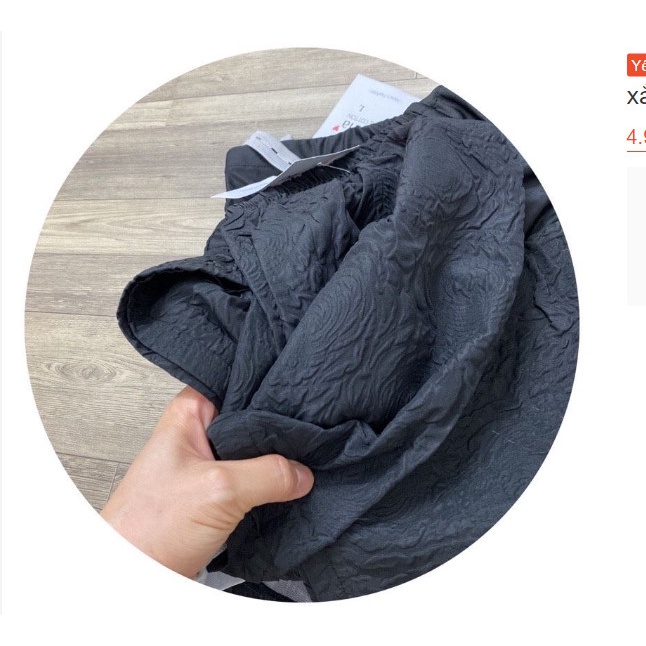 Quần short bầu_quần sooc dập nổi 3D xốp phồng hàng đẹp có chun chỉnh tiện lợi