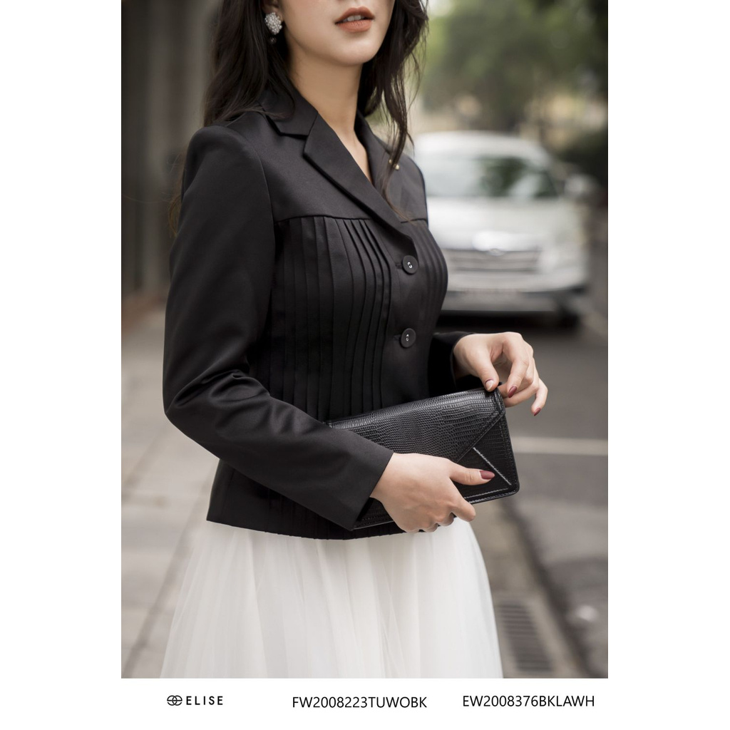 Áo vest đen đính logo elise Elise | BigBuy360 - bigbuy360.vn