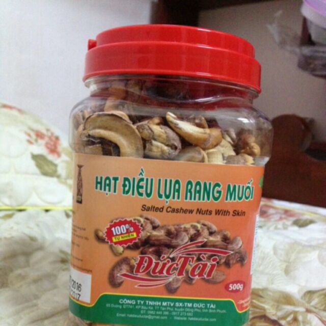 1 hũ hạt điều vỏ lụa rang muối