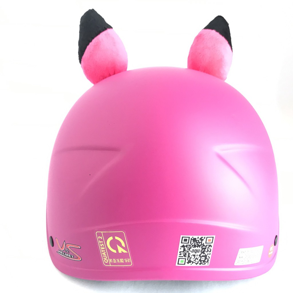 Mũ bảo hiểm trẻ em V&amp;S Helmet hình Pikachu hồng đào siêu dễ thương